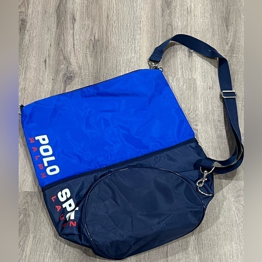 VTG Y2K Polo Ralph Lauren Sport Barrel Zip Backpack EUC Vintage PRL Color Block